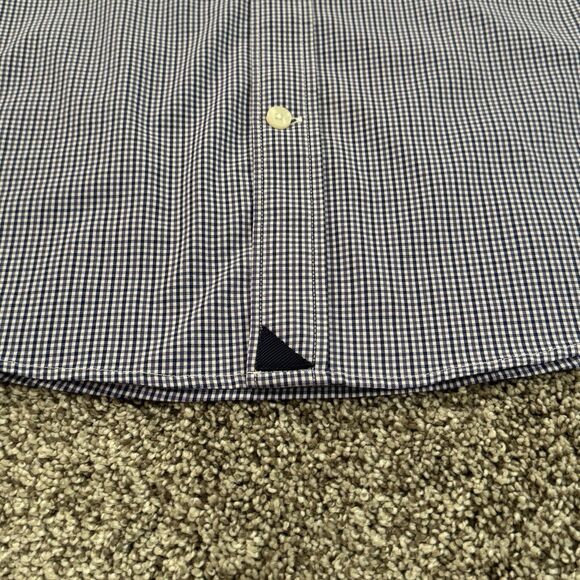 UNTUCKit Purple Micro Checks Nylon Spandex Button Up Shirt Men's Size XXL 2XL - Picture 3 of 10